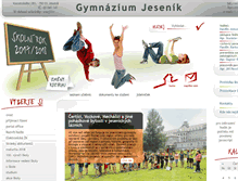 Tablet Screenshot of gymjes.cz